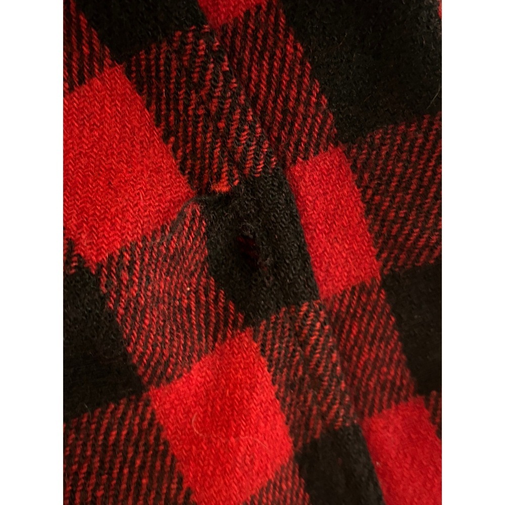 Vintage Sportclad JC Penney Buffalo Plaid Flannel Shirt Red Black L (1210) - Picture 13 of 16